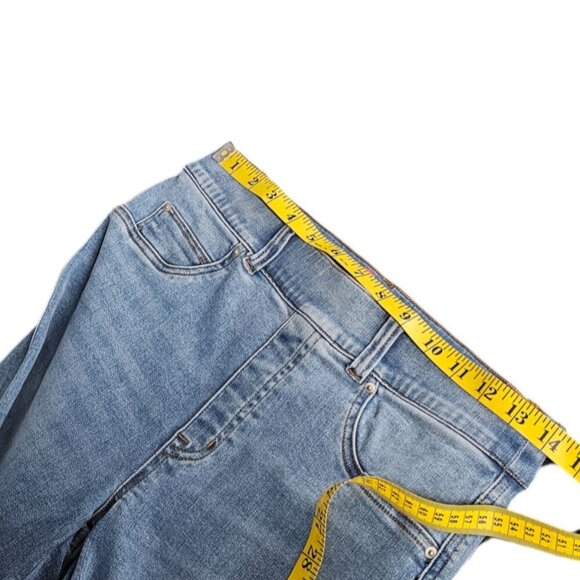 SPANX Womens Pull On Skinny Jeans, Shaping, Blue, Stretch, Size Medium - Picture 5 of 9